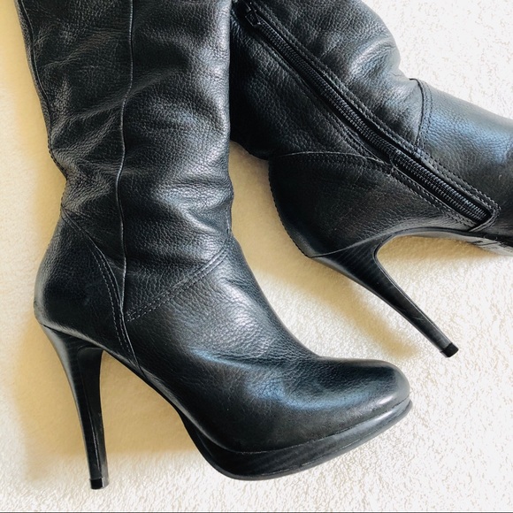 Cathy Jean Shoes - Cathy Jean Tall Leather Boots Women’s Size 6